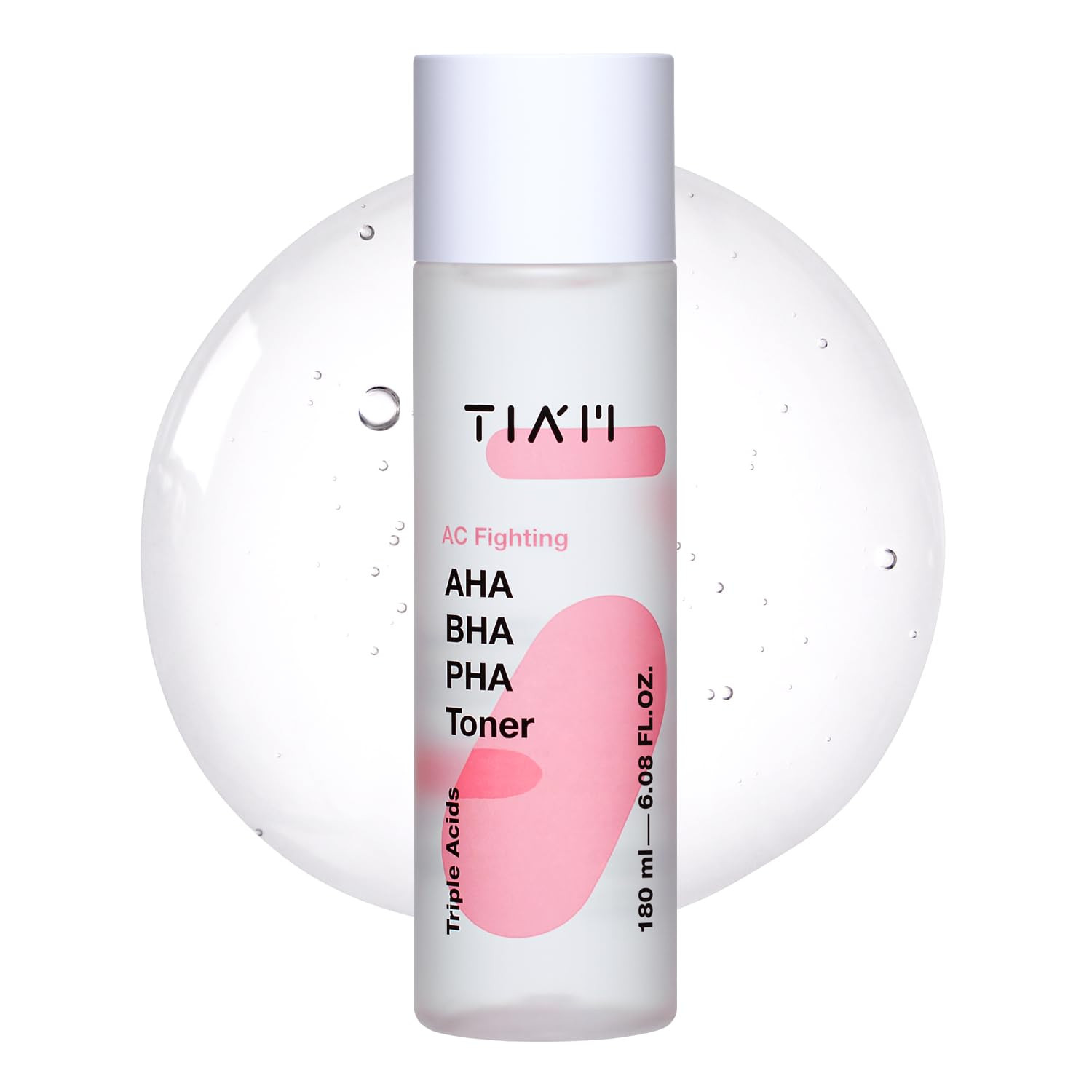 TIAM AC Fighting AHA BHA PHA Toner 180ml bottle